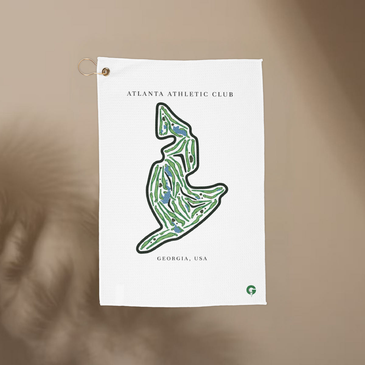 Atlanta Athletic Club, Golf Course Print, Georgia | Golf Course Print Towels | Golf Course Microfiber