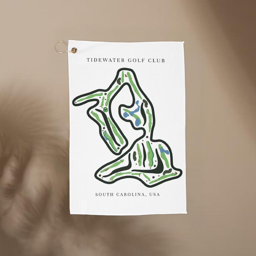 Tidewater Golf Club, Golf Course Towel, South Carolina | Golf Course Print Towels