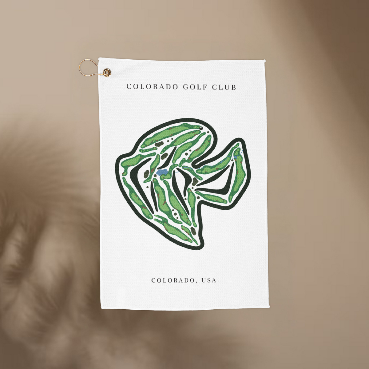 Colorado Golf Club, Golf Course Towel, Colorado | Golf Course Print Towels