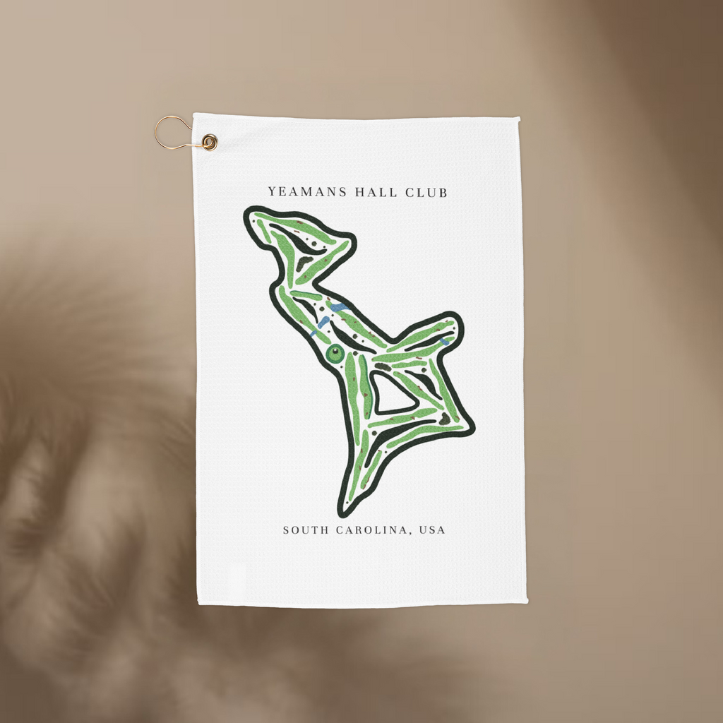 Yeamans Hall Club Golf Course Prints, South Carolina | Golf Course Print Towels | Golf Course Microfiber