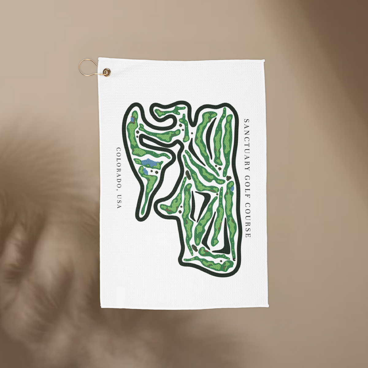 Sanctuary Golf Course, Colorado   | Golf Course Print Towels | Golf Course Microfiber