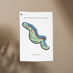 Kingsbarns Golf Links Golf Course Prints, Scotland | Golf Course Print Towels | Golf Course Microfiber