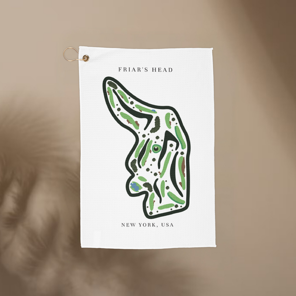 Friar's Head, Golf Course Towel, New York | Golf Course Print Towels