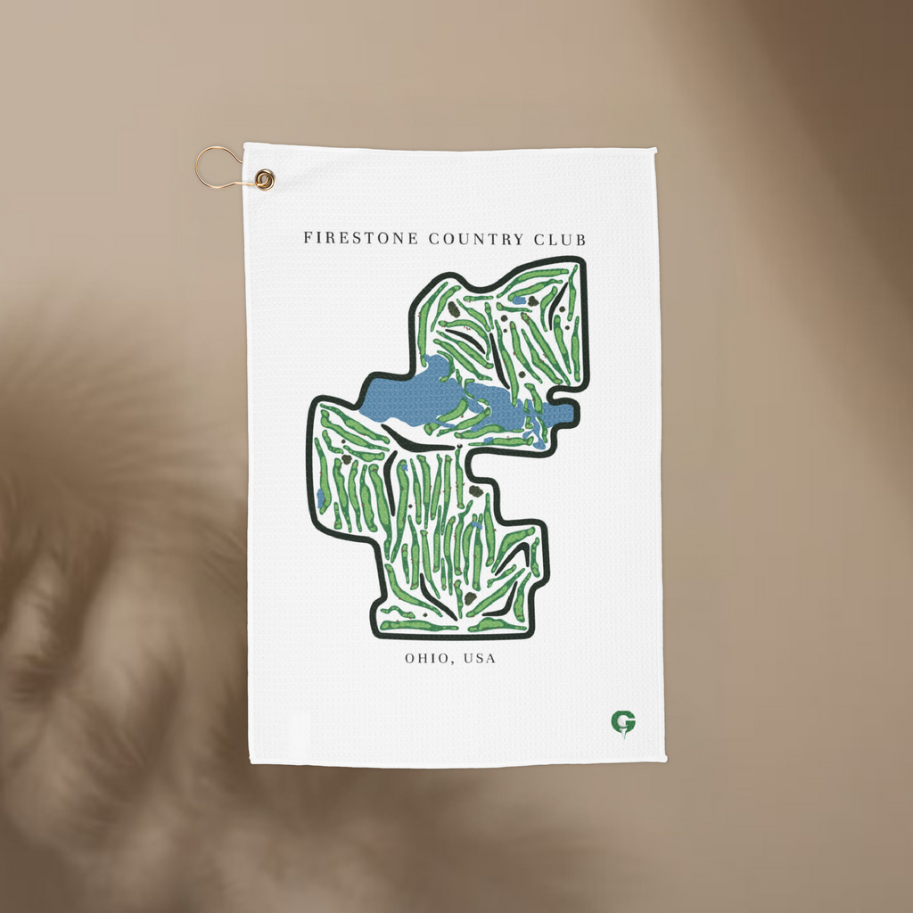 Firestone Country Club Golf Course Prints, Ohio | Golf Course Print Towels | Golf Course Microfiber