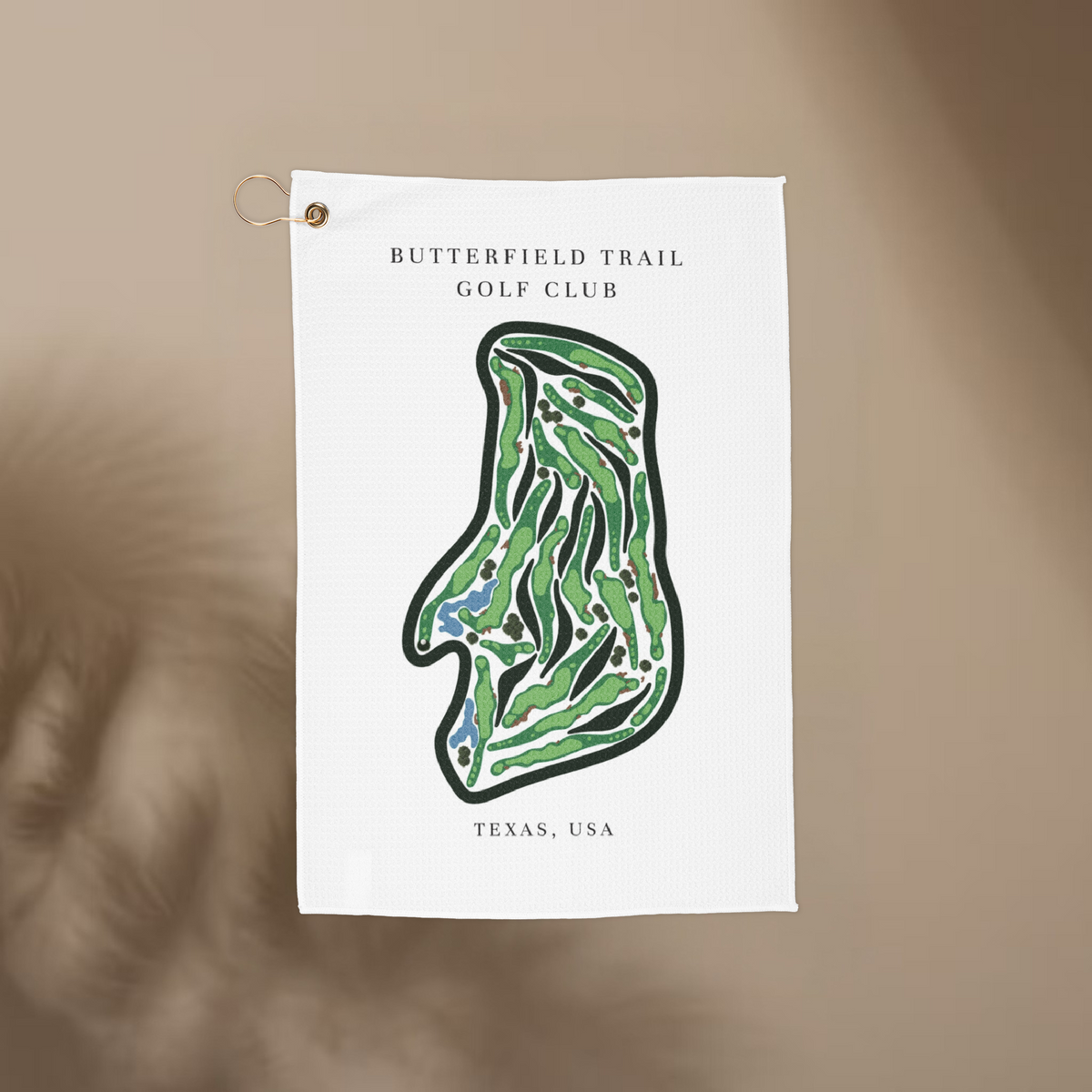 Butterfield Trail Golf Club, Golf Course Towel, Texas | Golf Course Print Towels