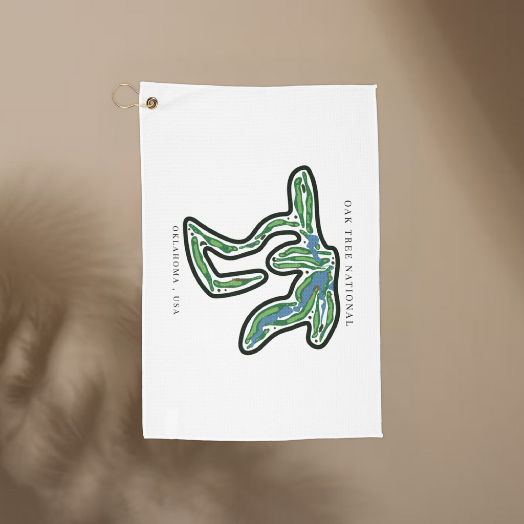 Oak Tree National, Golf Course Towel, Oklahoma | Golf Course Print Towels