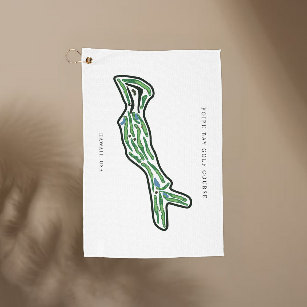 Poipu Bay Golf Course Towel, Hawaii | Golf Course Print Towels