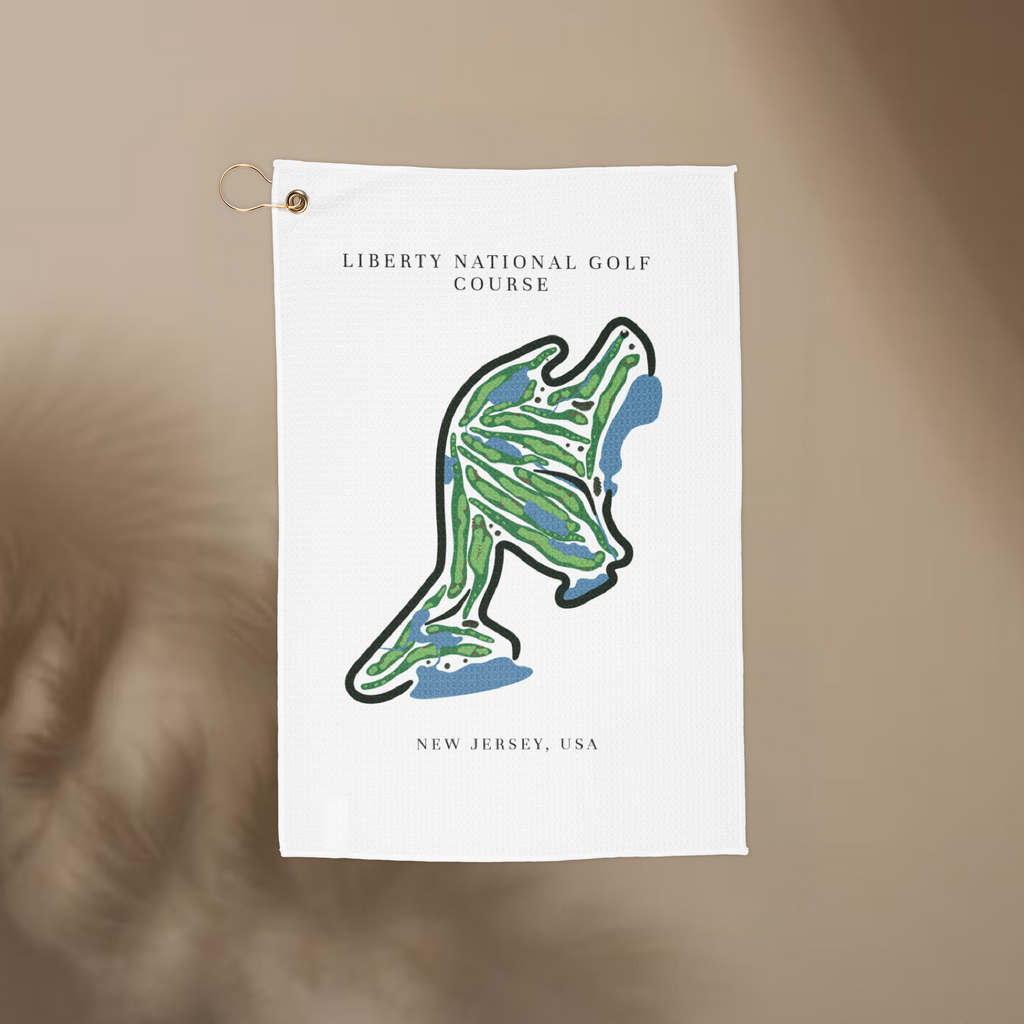 Liberty National Golf Course, Golf Course Towel, New Jersey | Golf Course Print Towels