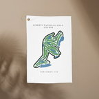 Liberty National Golf Course, Golf Course Towel, New Jersey | Golf Course Print Towels