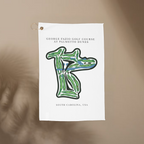 George Fazio Golf Course at Palmetto Dunes, Golf Course Towel, South Carolina | Golf Course Print Towels