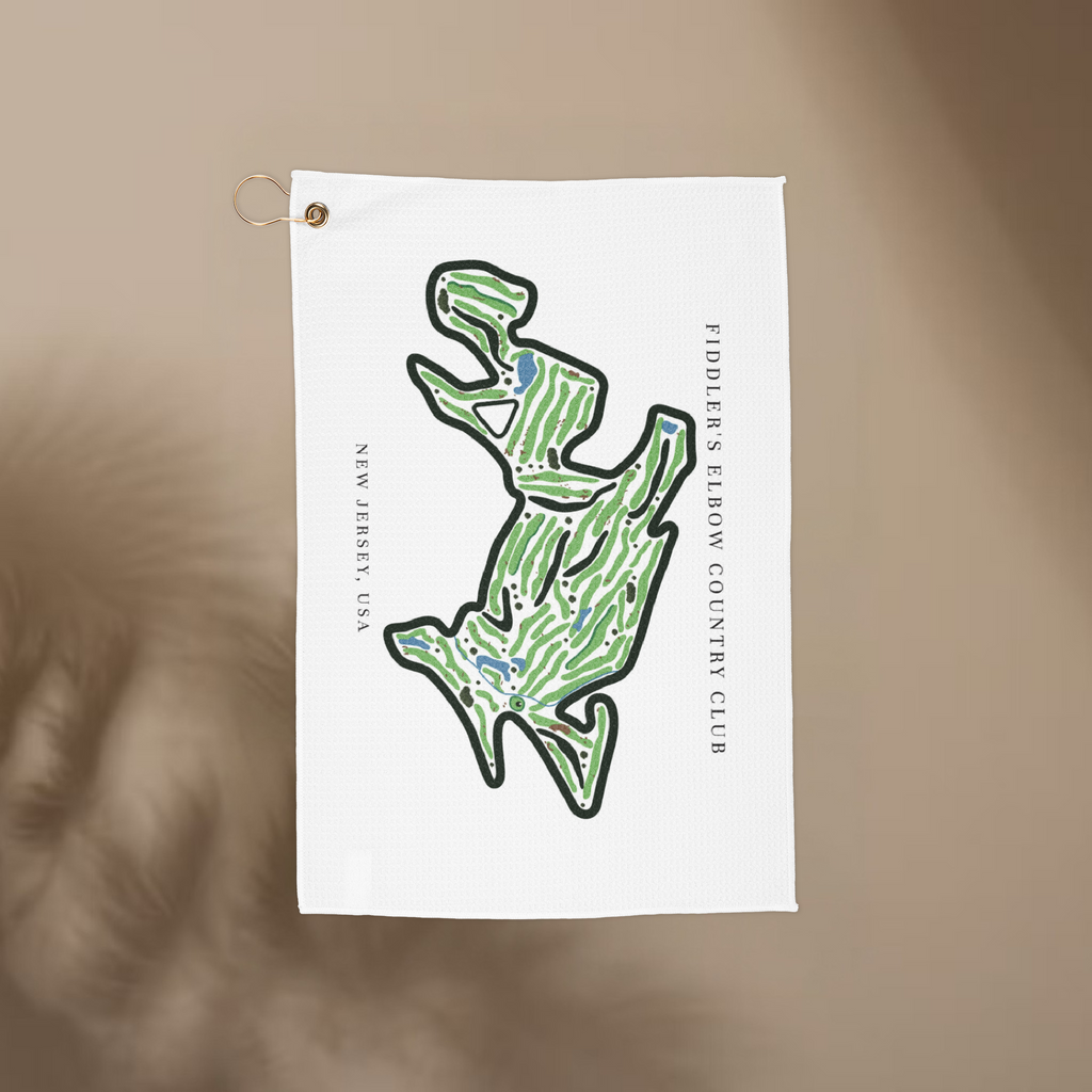 Fiddler’s Elbow Country Club Golf Course Prints, New Jersey | Golf Course Print Towels | Golf Course Microfiber