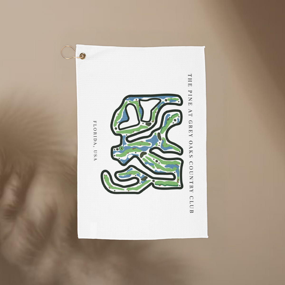The Pine at Grey Oaks Country Club Golf Course Prints, Florida | Golf Course Print Towels | Golf Course Microfiber