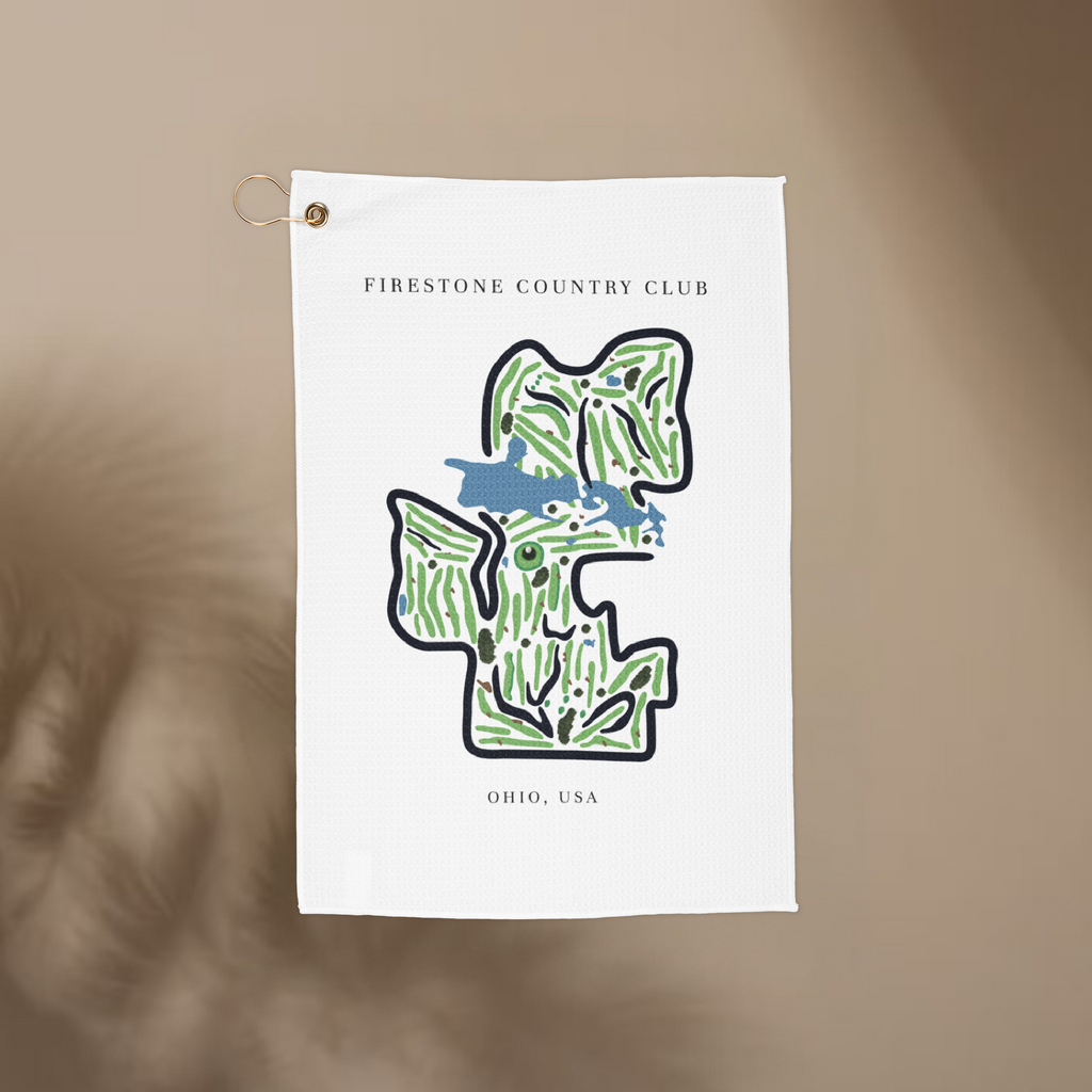 Firestone Country Club Golf Course Prints, Ohio | Golf Course Print Towels | Golf Course Microfiber