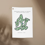Geronimo Course at Desert Mountain Golf Club, Arizona | Golf Course Print Towels