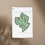 Augusta National Golf Club, Golf Course Print, Georgia | Golf Course Print Towels | Golf Course Microfiber