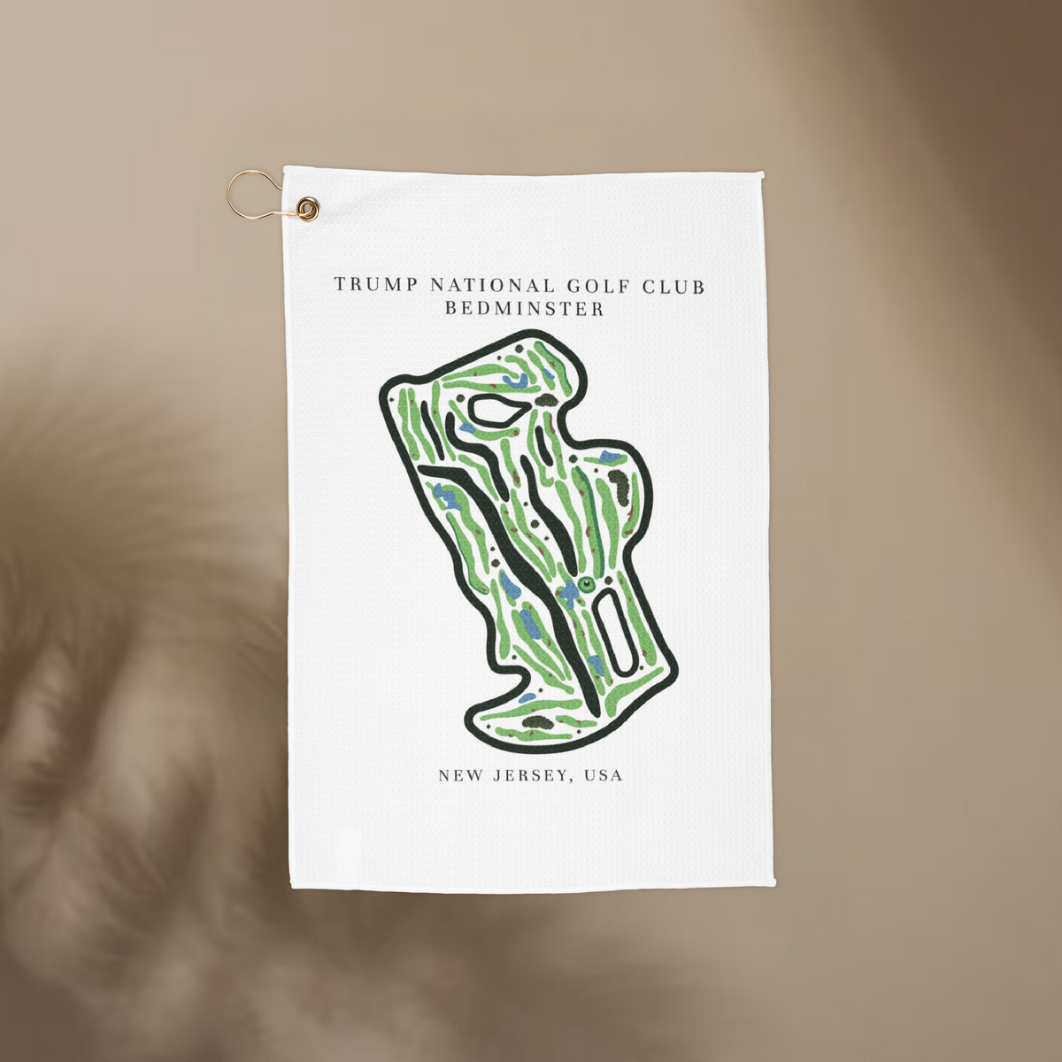 Trump National Golf Club Bedminster, Golf Course Towel, New Jersey | Golf Course Print Towels