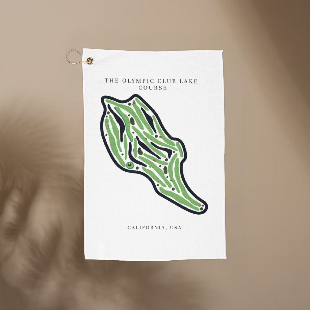 The Olympic Club Lake Course Golf Course Prints, California | Golf Course Print Towels | Golf Course Microfiber