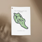 The Olympic Club Lake Course Golf Course Prints, California | Golf Course Print Towels | Golf Course Microfiber