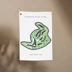 Deepdale Golf Club, Golf Course Towel, New York | Golf Course Print Towels