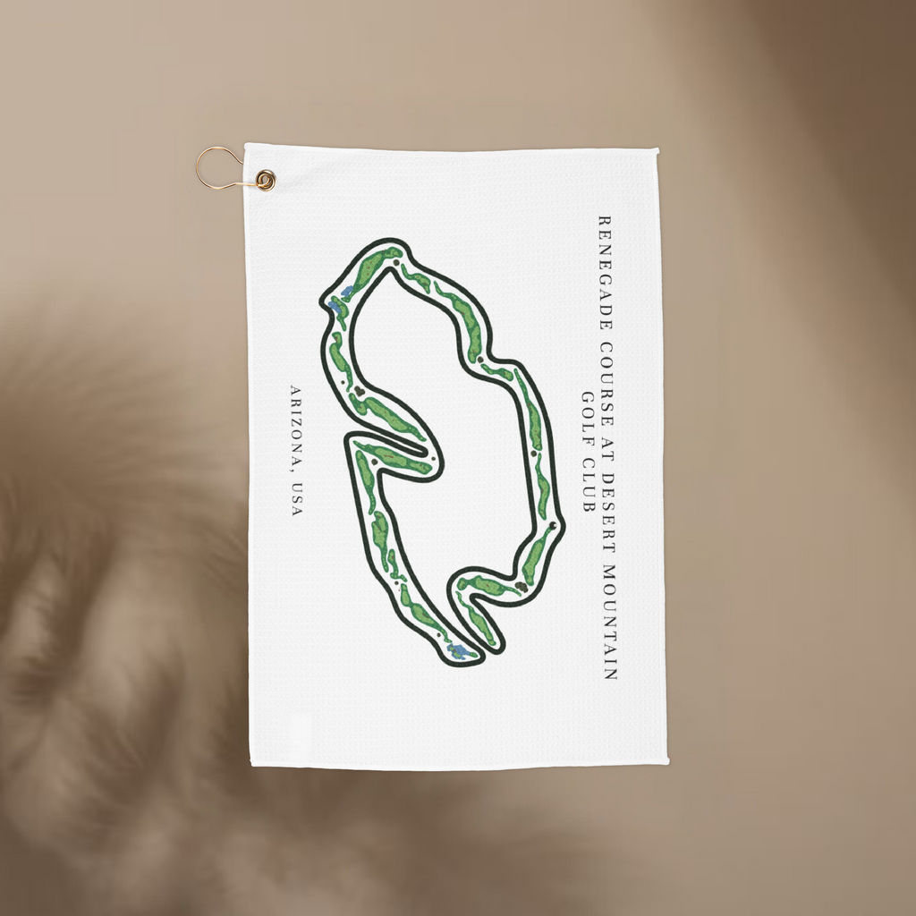 Renegade Course at Desert Mountain Golf Club, Arizona | Golf Course Print Towels | Golf Course Microfiber
