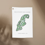 Bully Pulpit Golf Course, Golf Course Towel, North Dakota | Golf Course Print Towels