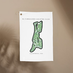 El Caballero Country Club, Golf Course Towel, California | Golf Course Print Towels