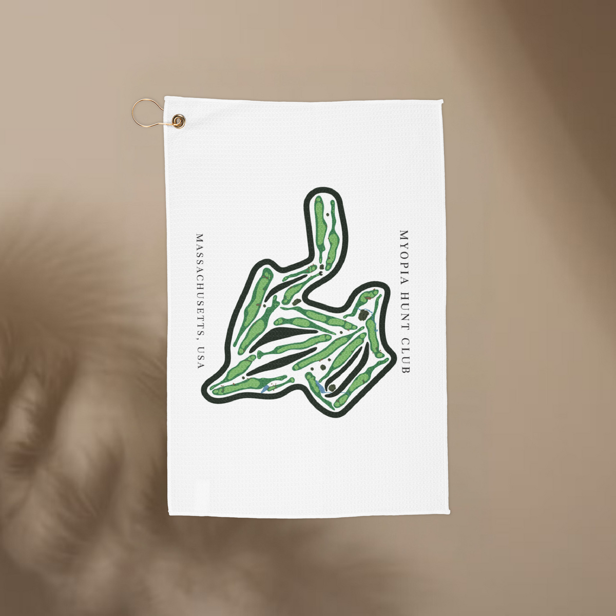 Myopia Hunt Club, Massachusetts | Golf Course Print Towels | Golf Course Microfiber