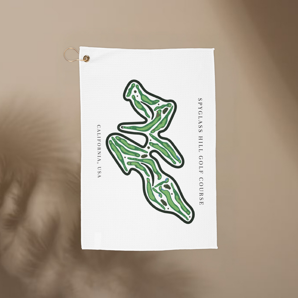 Spyglass Hill Golf Course, Golf Course Towel, California | Golf Course Print Towels