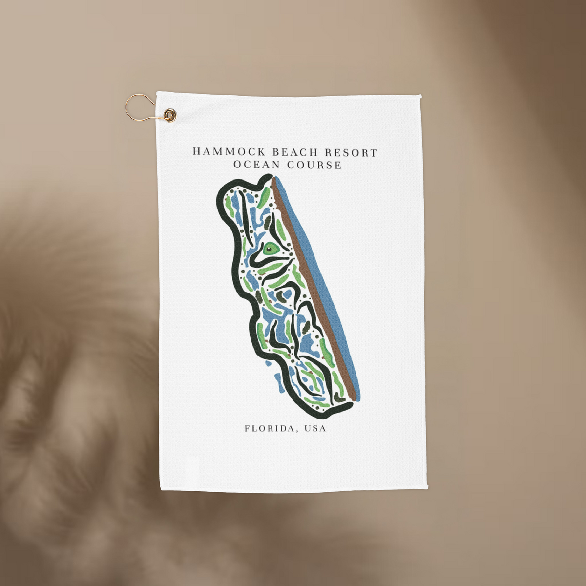 Hammock Beach Resort Ocean, Golf Course Print, Florida | Golf Course Print Towels | Golf Course Microfiber