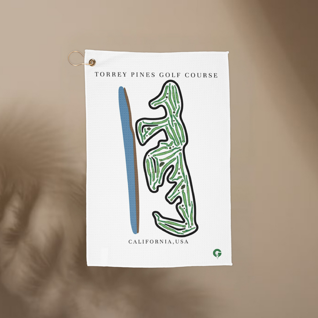 Custom Golf Course Towel | Golf Course Prints, Golf Course Print Towels, Golf Course Microfiber