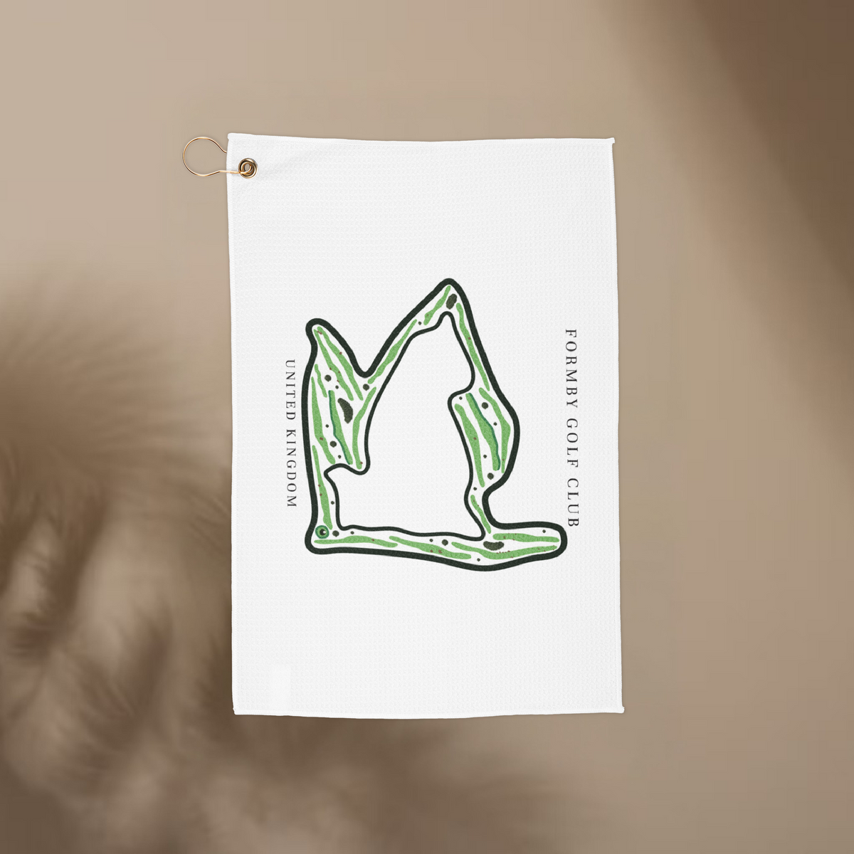 Formby Golf Club, Golf Course Towel, United Kingdom | Golf Course Print Towels