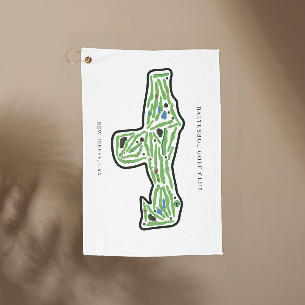 Baltusrol Golf Club, Golf Course Towel, New Jersey | Golf Course Print Towels