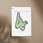 Pacific Dunes Golf Resort Golf Course Prints, Oregon | Golf Course Print Towels | Golf Course Microfiber