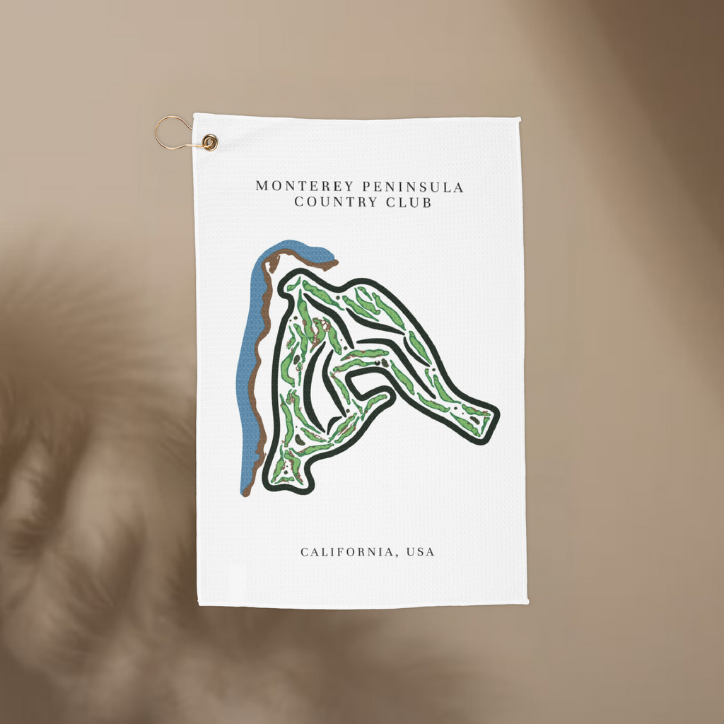 Monterey Peninsula Country Club, Golf Course Towel, California | Golf Course Print Towels