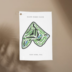 Glen Oaks Club, Golf Course Towel, New York | Golf Course Print Towels