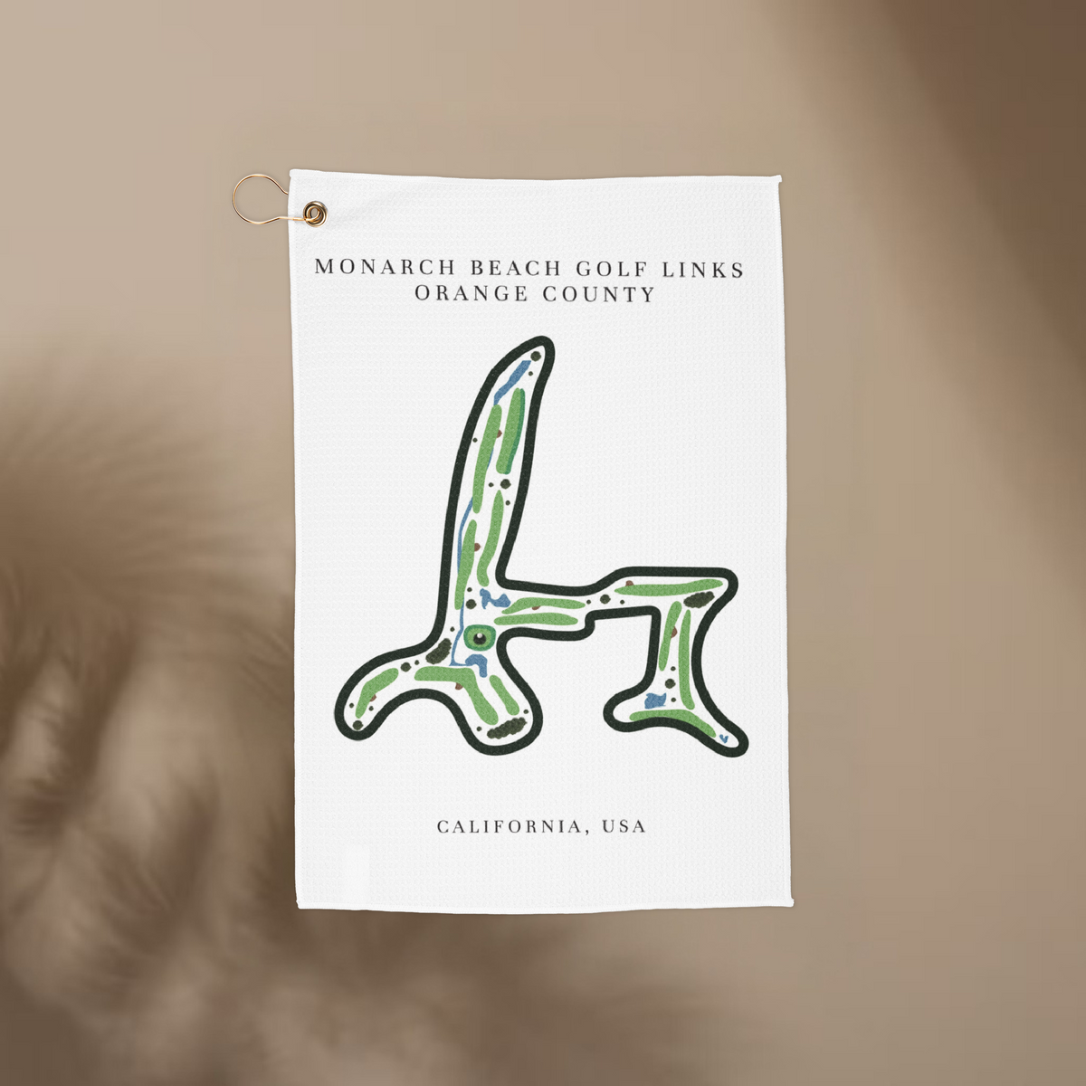 Monarch Beach Golf Links, Golf Course Print, California | Golf Course Print Towels | Golf Course Microfiber