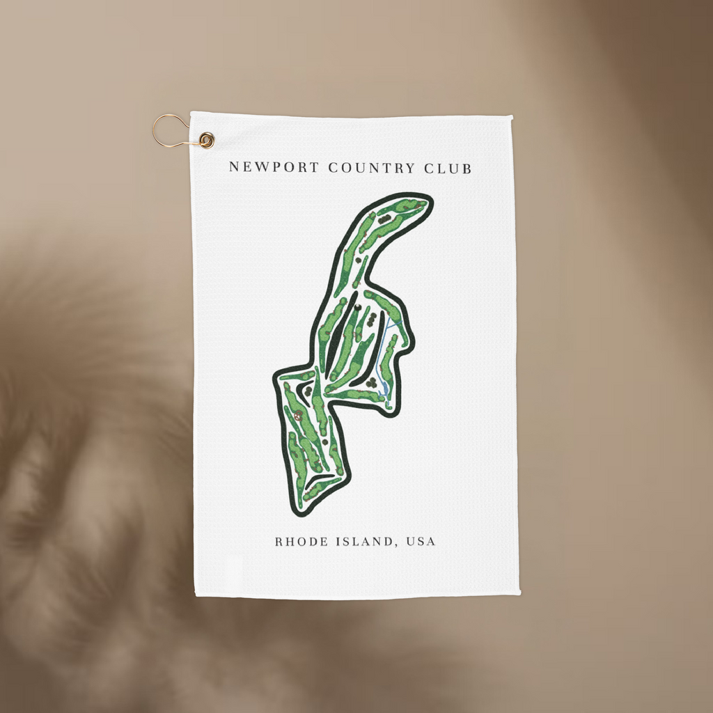 Newport Country Club, Golf Course Towel, Rhode Island | Golf Course Print Towels