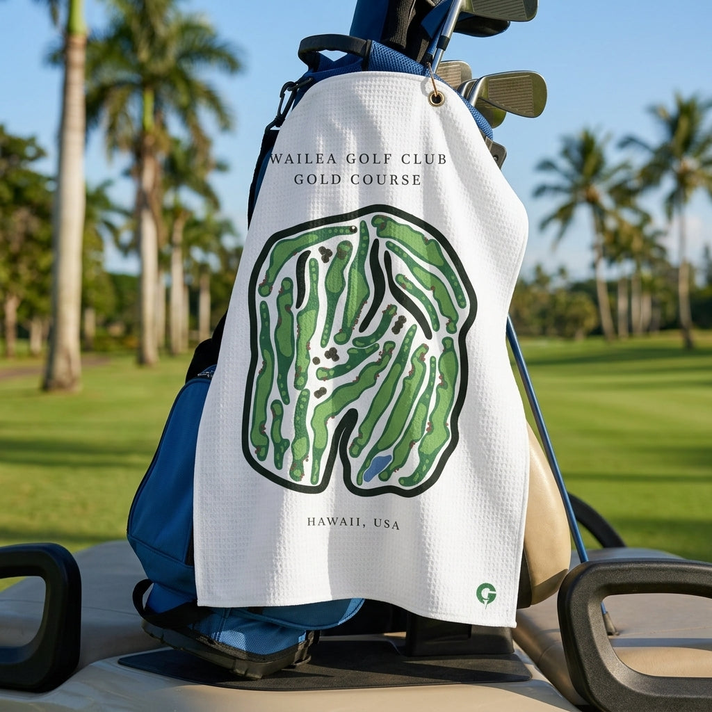 Custom Golf Course Towel | Golf Course Prints, Golf Course Print Towels, Golf Course Microfiber