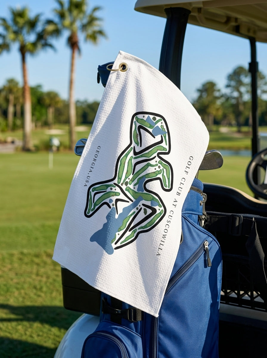 Cuscowilla Golf Club, Golf Course Print, Georgia | Golf Course Print Towels | Golf Course Microfiber