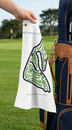 Poppy Hills Golf Course Print, California | Golf Course Print Towels | Golf Course Microfiber
