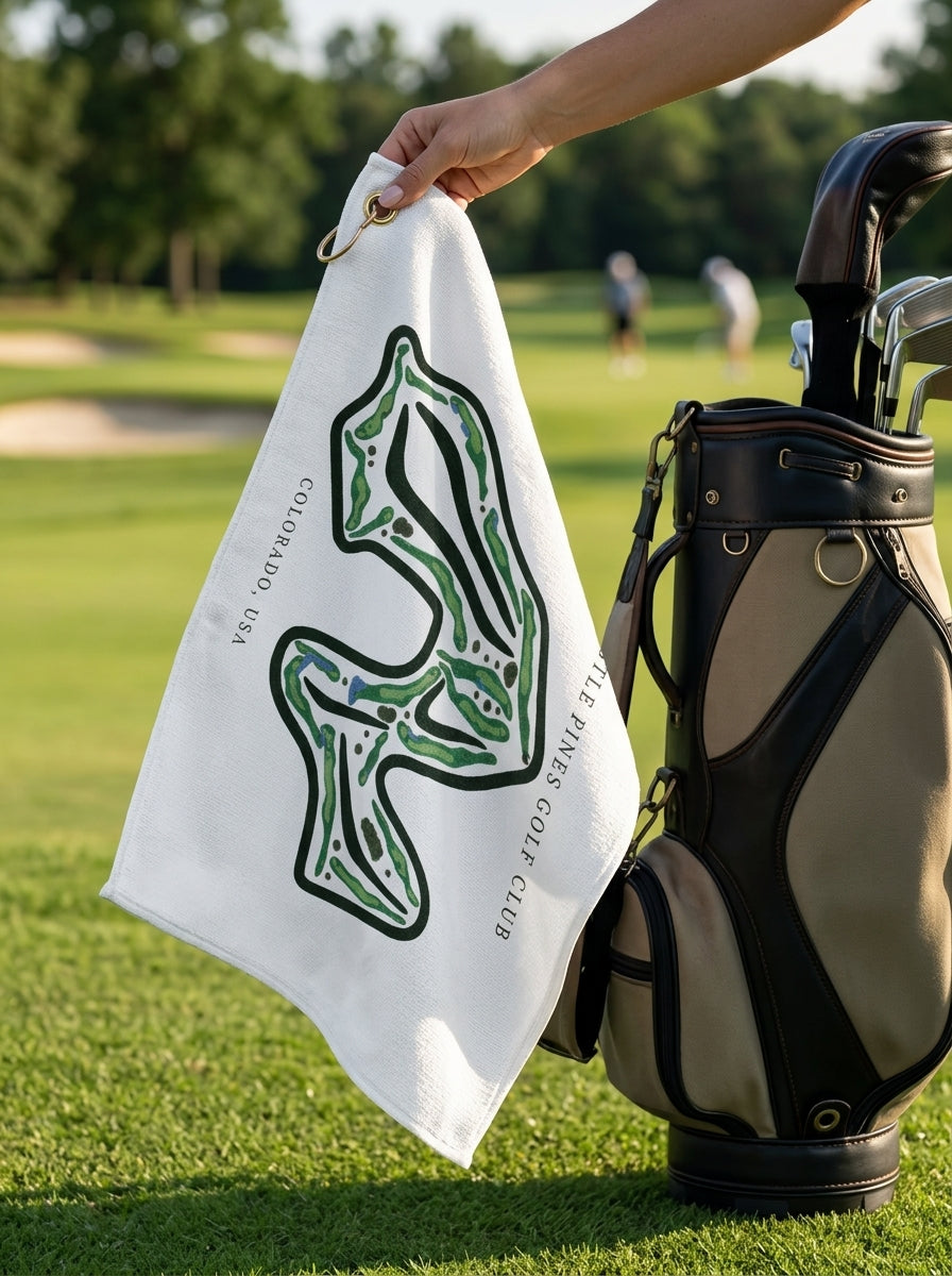 Castle Pines Golf Club, Golf Course Towel, Colorado | Golf Course Print Towels