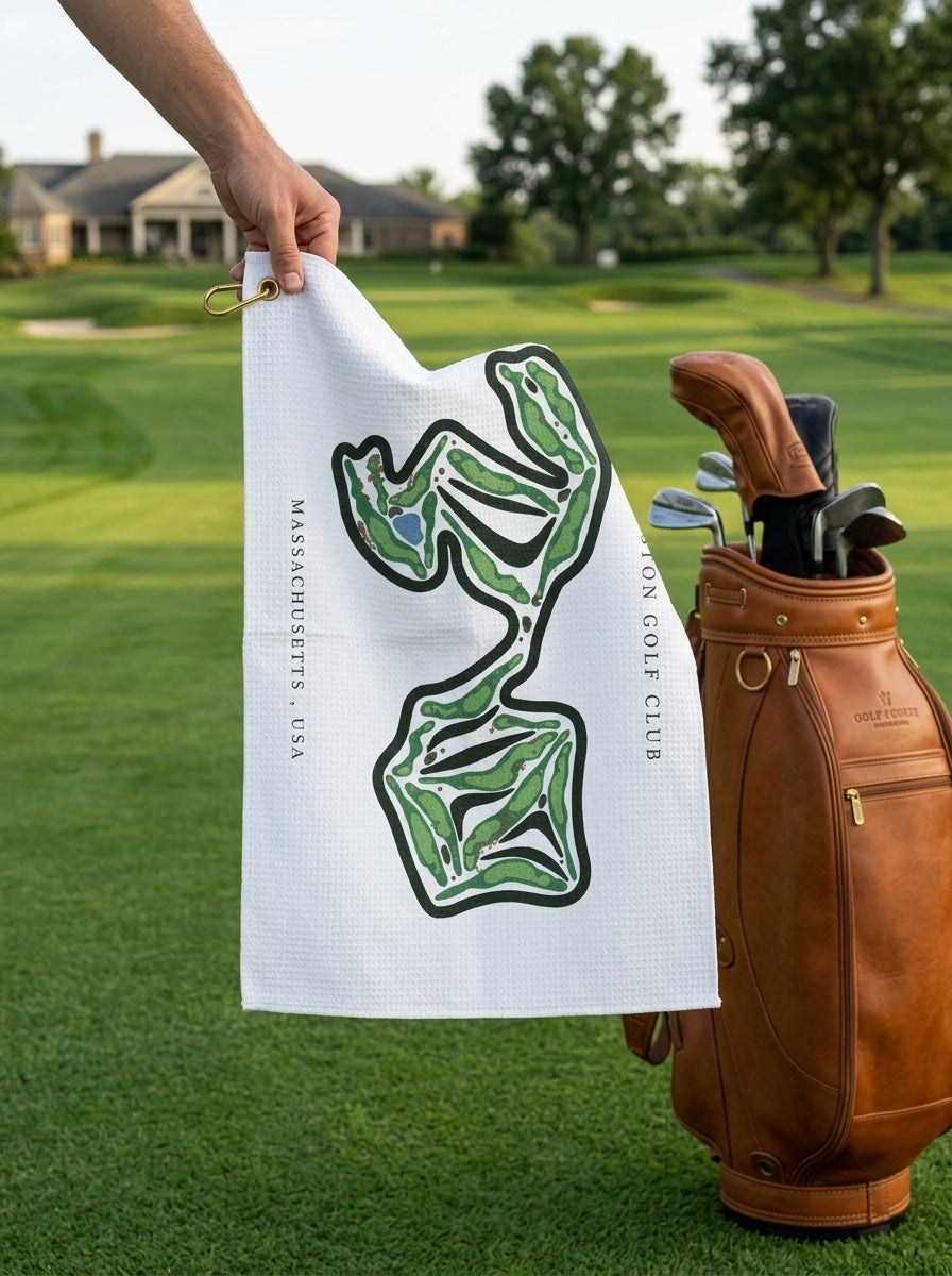 Boston Golf Club, Golf Course Towel, Massachusetts | Golf Course Print Towels
