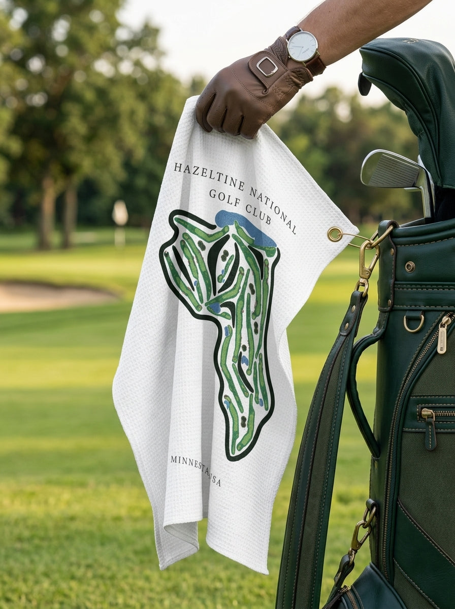 Hazeltine National Golf Club, Golf Course Towel, Minnesota | Golf Course Print Towels