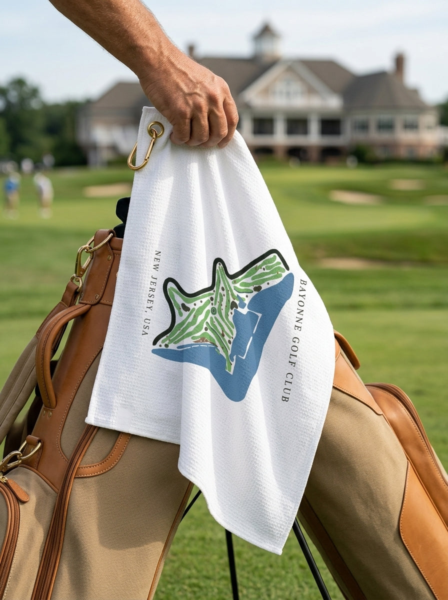 Bayonne Golf Club, Golf Course Towel, New Jersey | Golf Course Print Towels