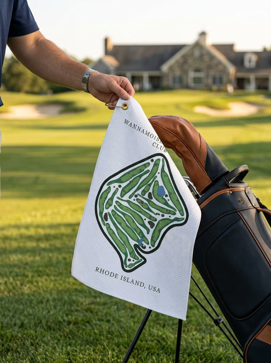 Wannamoisett Country Club, Golf Course Towel, Rhode Island | Golf Course Print Towels