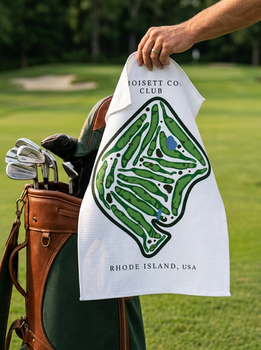 Wannamoisett Country Club, Golf Course Towel, Rhode Island | Golf Course Print Towels