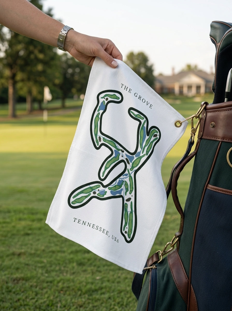 The Grove, Golf Course Towel, Tennessee | Golf Course Print Towels