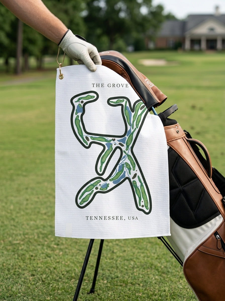 The Grove, Golf Course Towel, Tennessee | Golf Course Print Towels