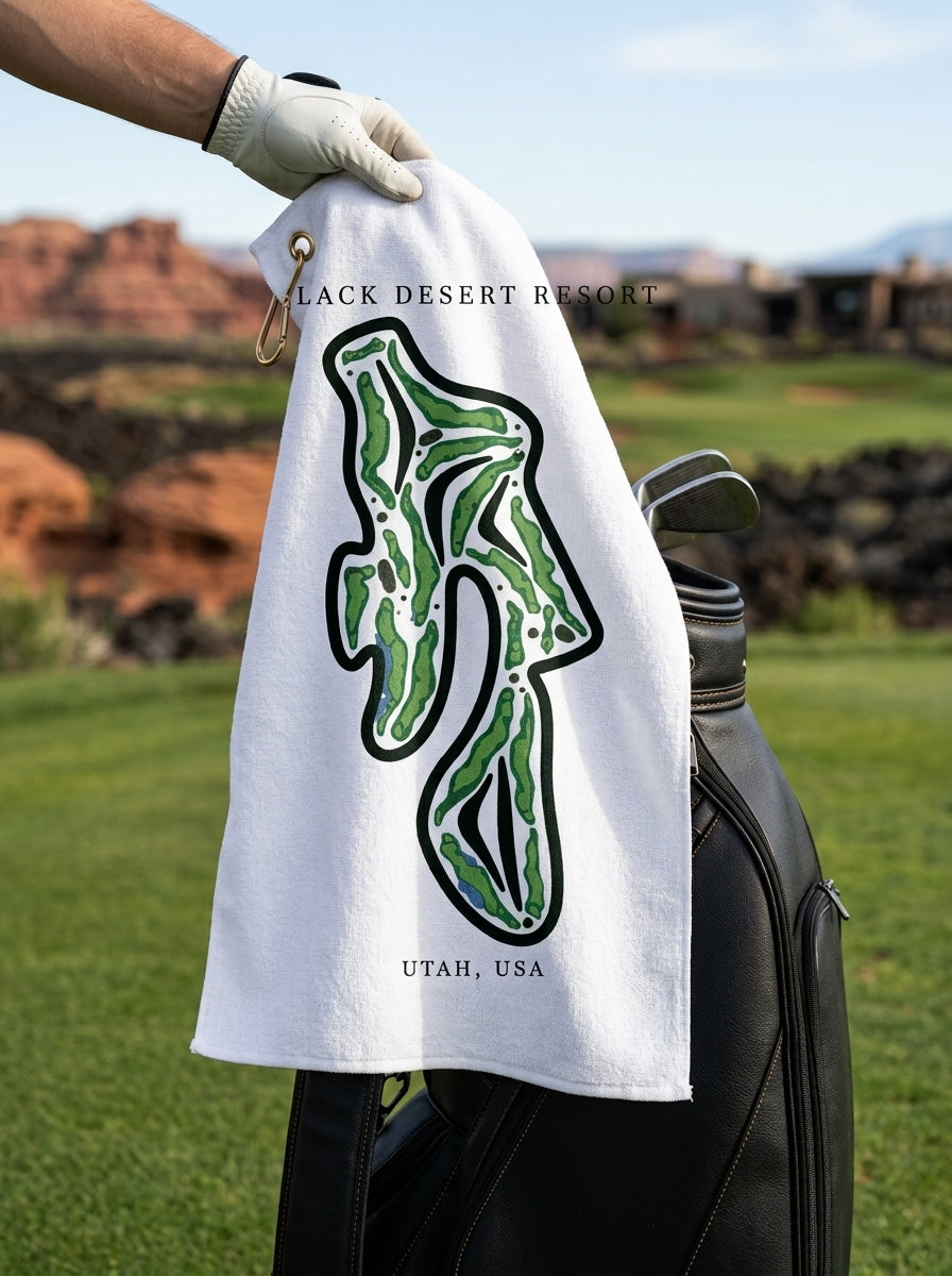Black Desert Resort, Golf Course Towel, Utah | Golf Course Print Towels