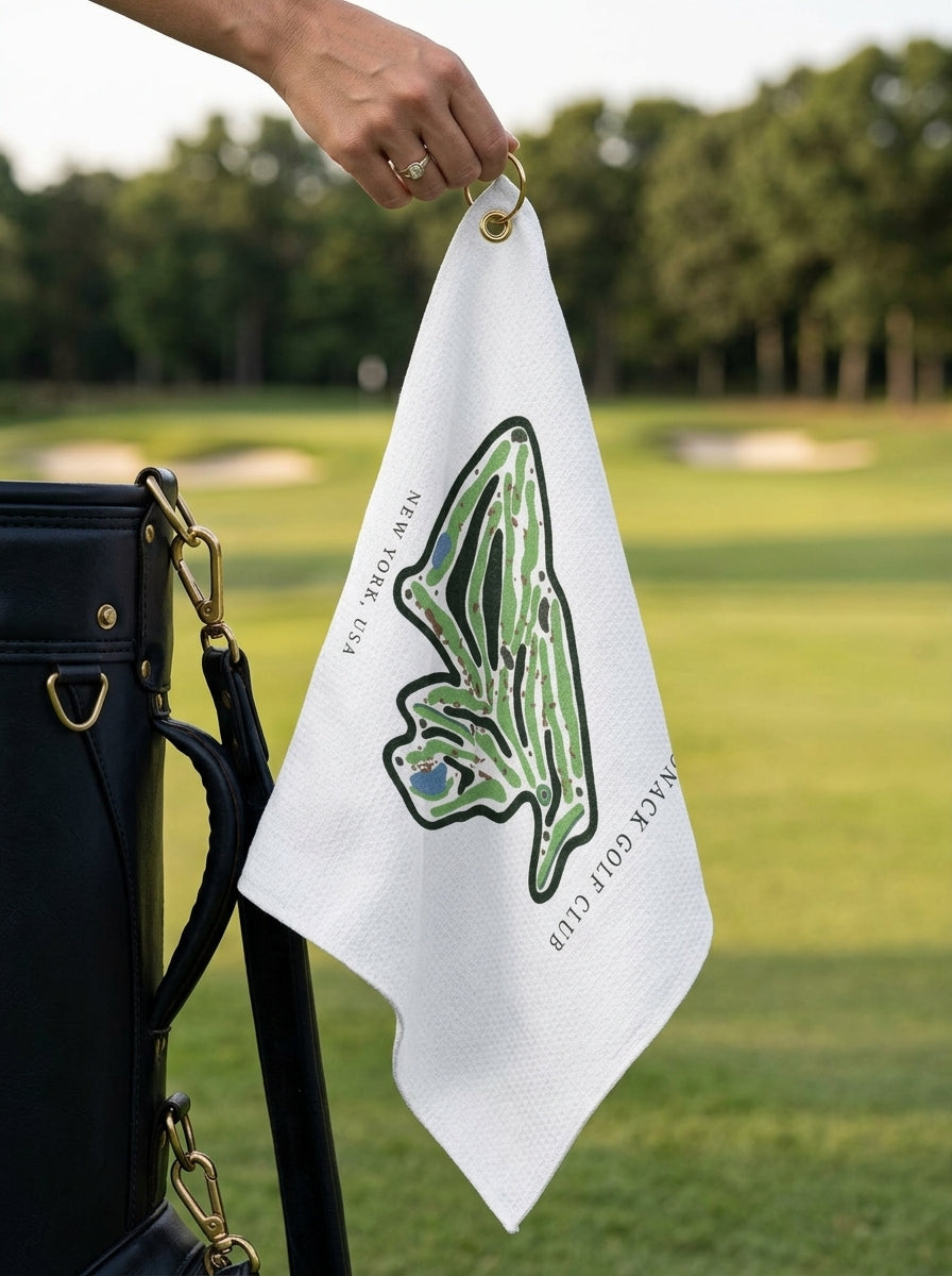 Sebonack Golf Club, Golf Course Towel, New York | Golf Course Print Towels